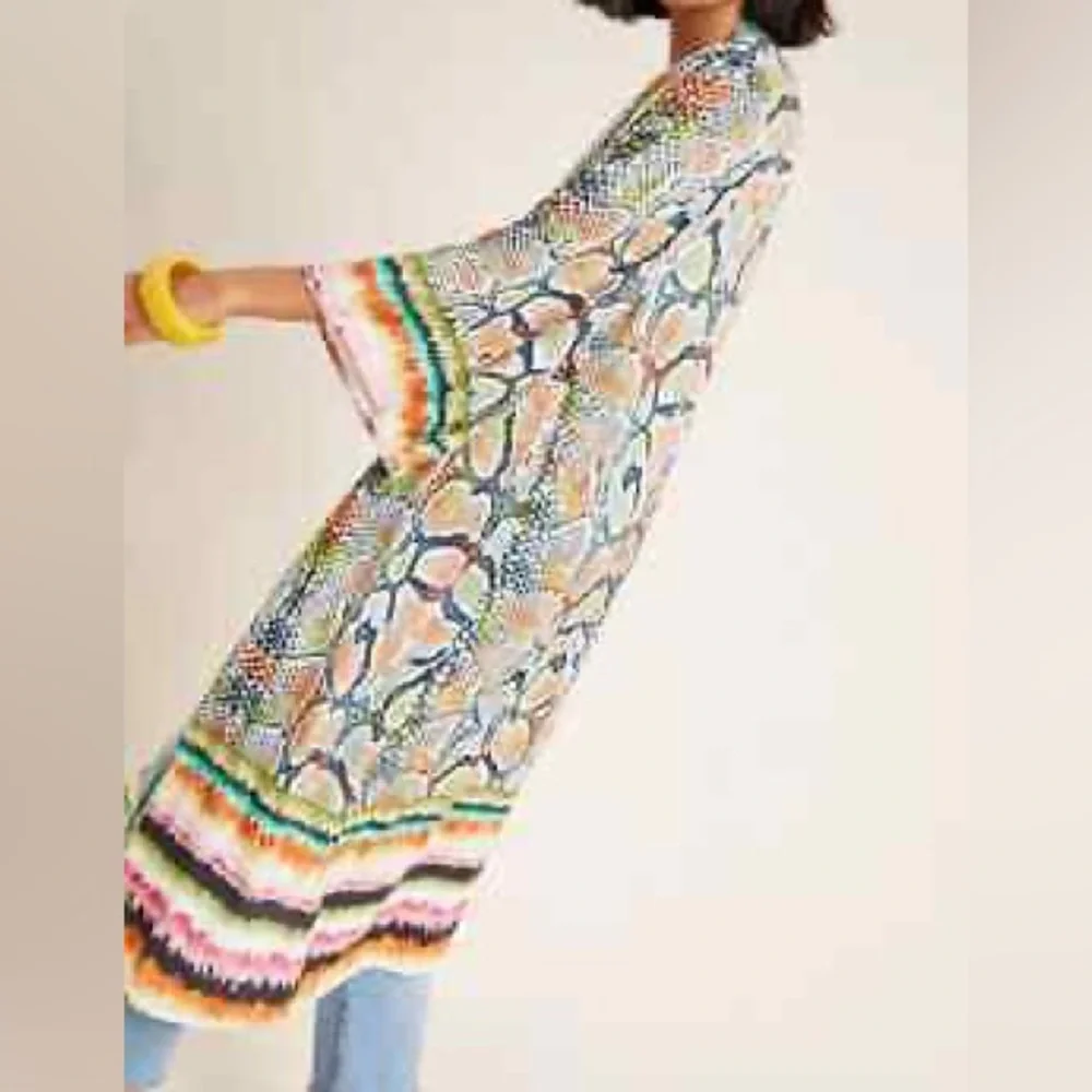 Anthropologie Bl-nk snake print Anette Kimono one size - Picture 3 of 5